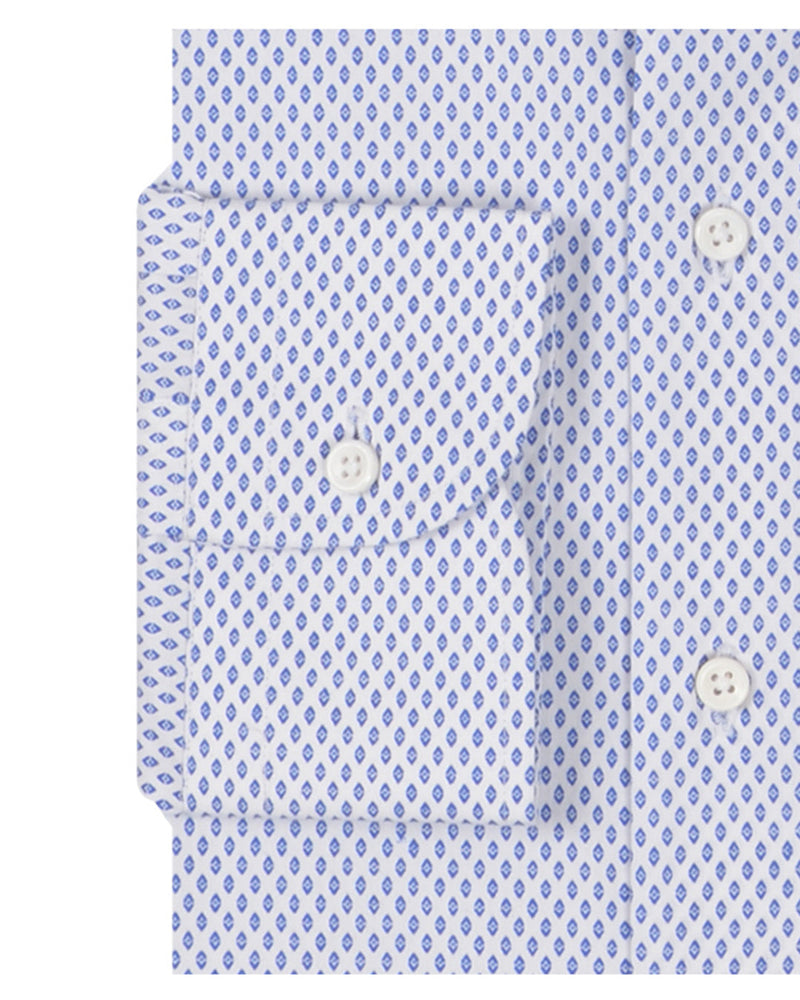 Chemise imprimée diamant bleu