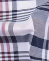 Navy Red Pink Madras Checks