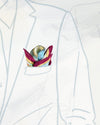 Pocket Square-Blue Map