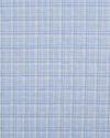 Zegna: Light Blue Tartan Checks Seersucker