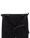 Black Wool Heavy Flannel Pant