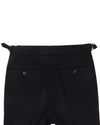 Black Wool Heavy Flannel Pant