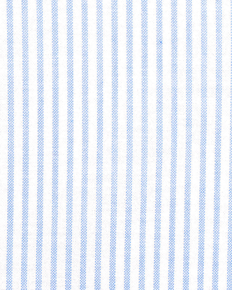 Blue Stripes On Textured White