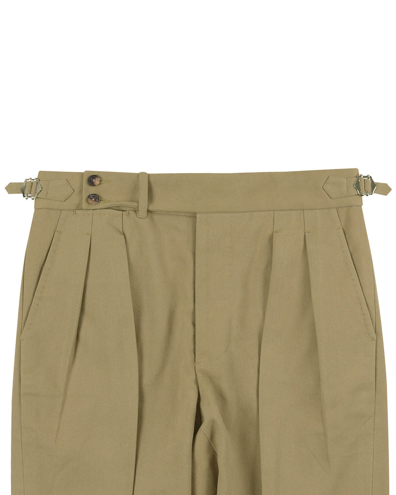 Brisbane Moss Khaki Schwerer Baumwolltwill