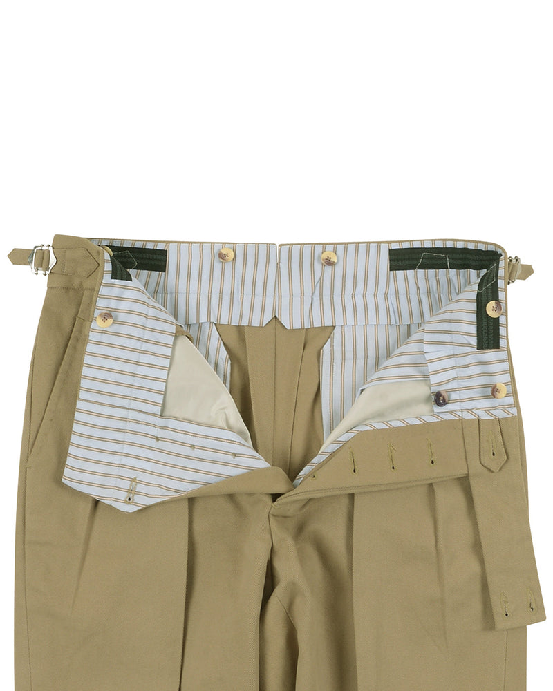 Brisbane Moss Khaki Schwerer Baumwolltwill