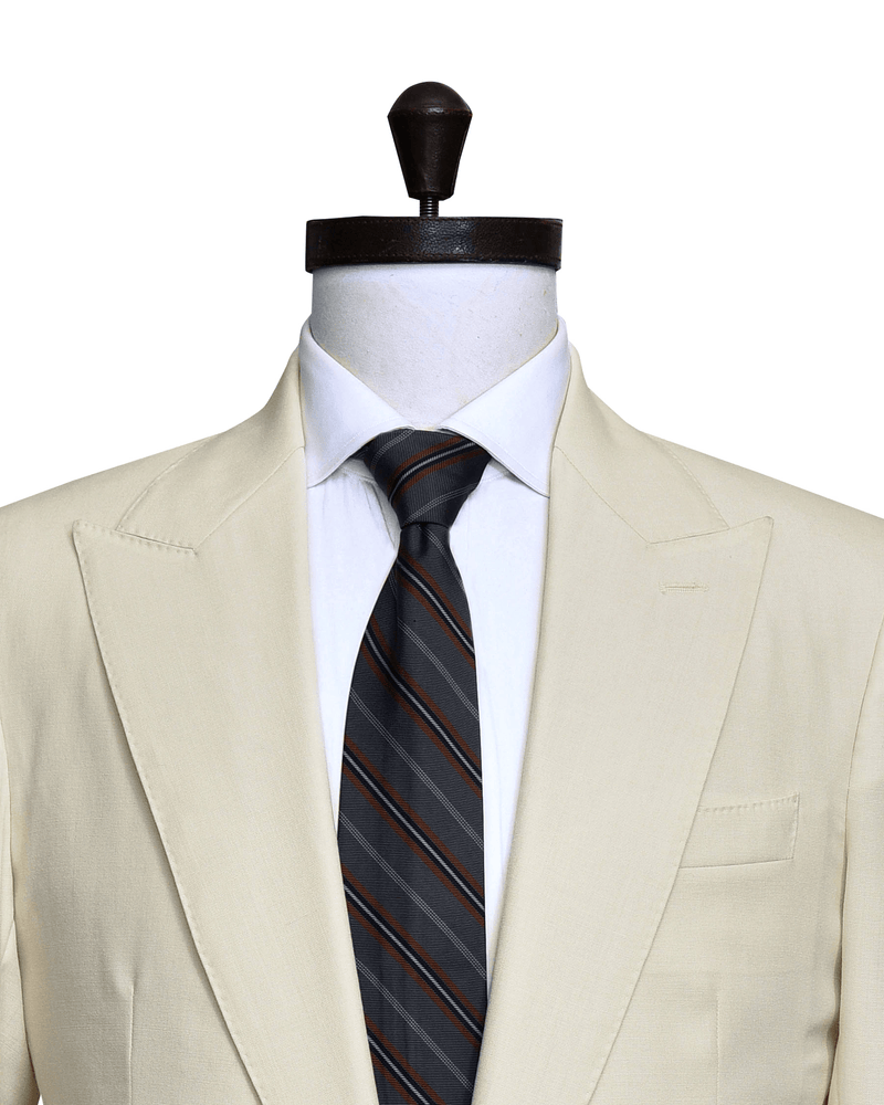 Dugdale Creme Jacke aus glattem Gewebe