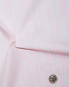 Chemise à rayures roses poudrés et blanches
