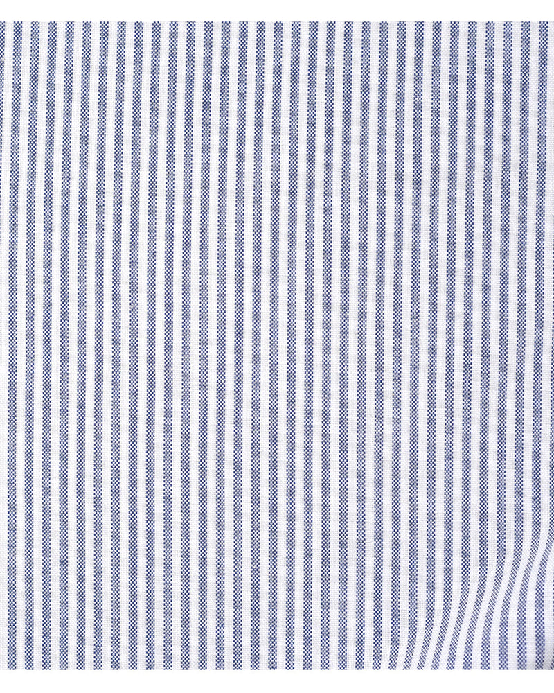 Business Blue Candy Stripes Oxford Shirt
