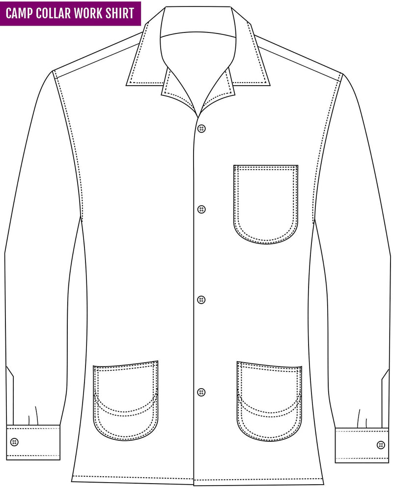 Yellow Blue Grey Herringbone Checks Work Shirt