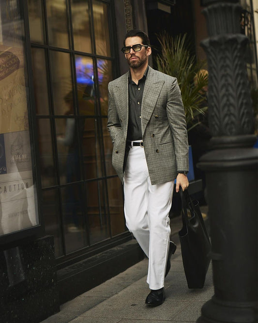 White Heavy Twill Jeans