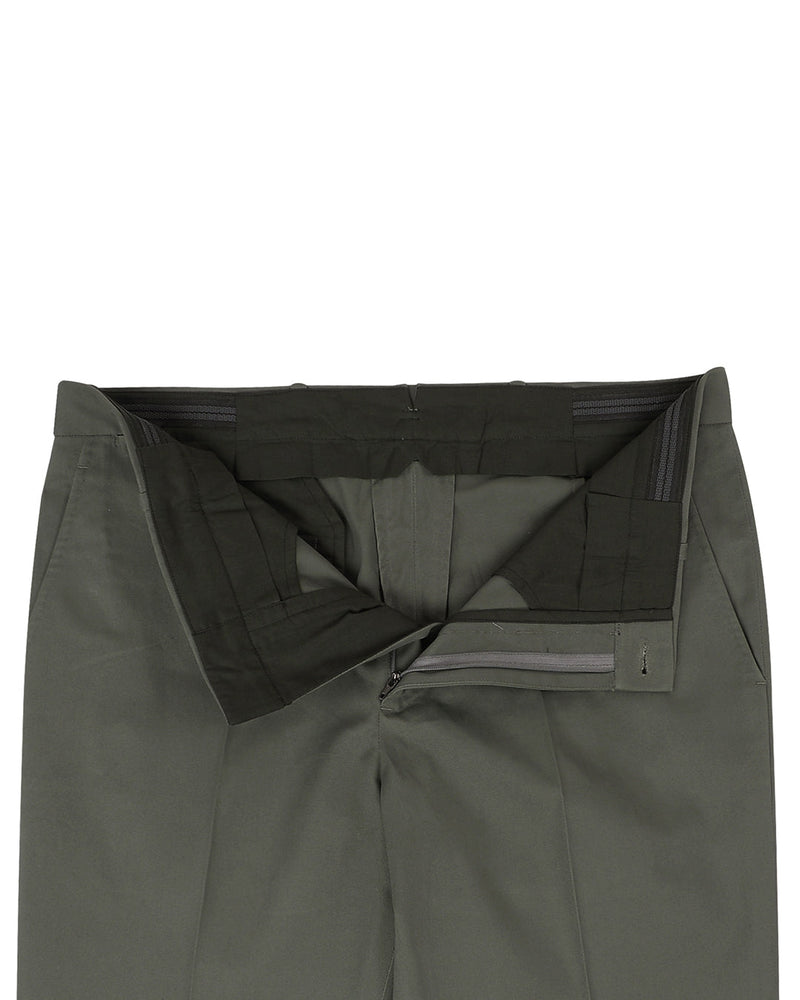 Rizinusgrüne Twill-Chino