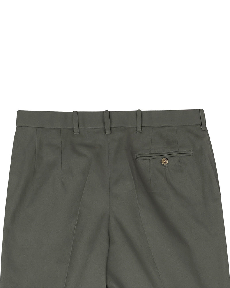 Rizinusgrüne Twill-Chino