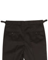 Chinos unis souples marron chocolat