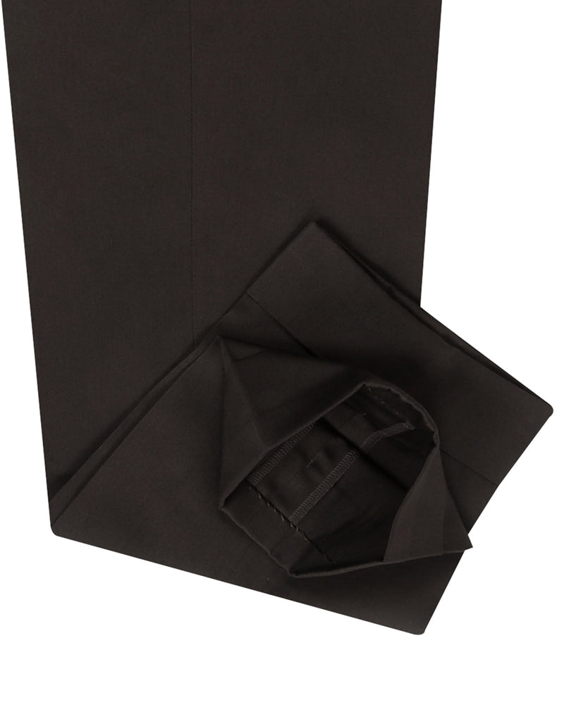 Chinos unis souples marron chocolat