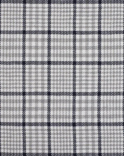 Dugdale Crommelin Linen - Silver Grey Black Checks