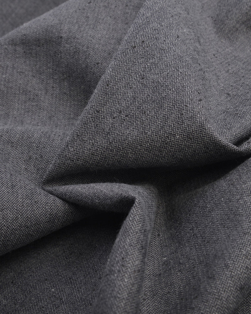 Noragi en chevrons gris indigo chiné