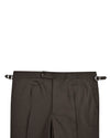Pleated Choco Brown Pant