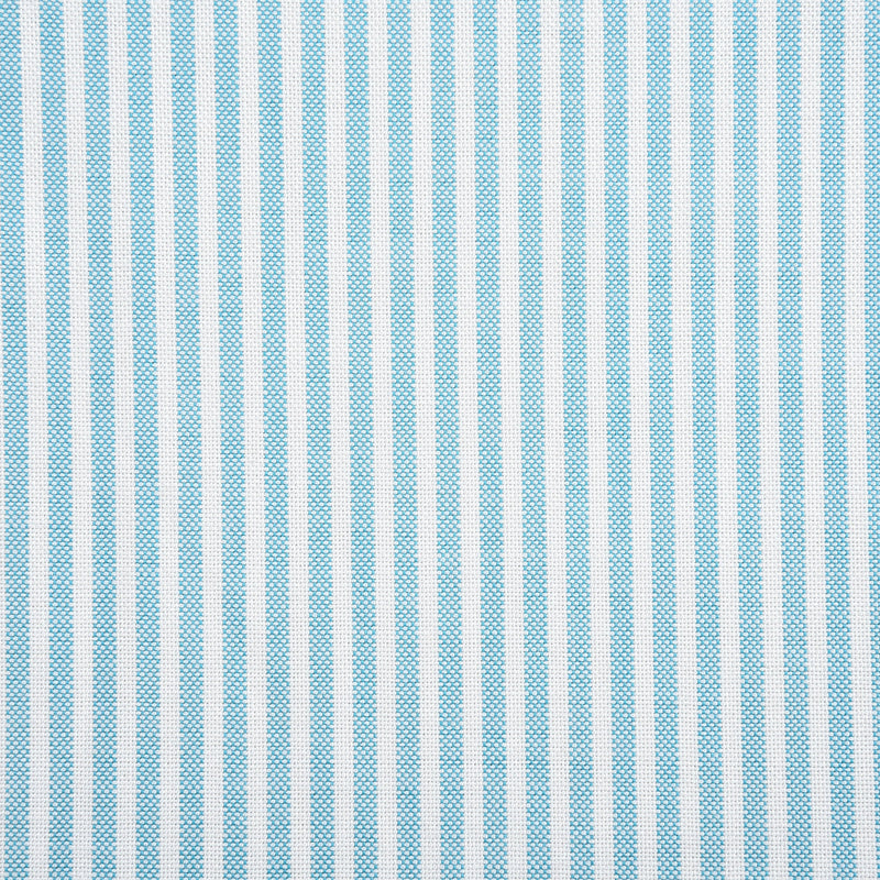 Ferozi Blue on White University Stripes Wrinkle Resistant Oxford Shirt