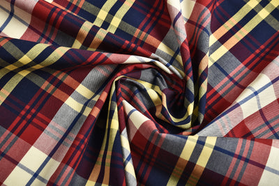 Navy Red Plaid Shirt