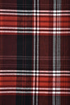 Chemise à carreaux rouges et noirs