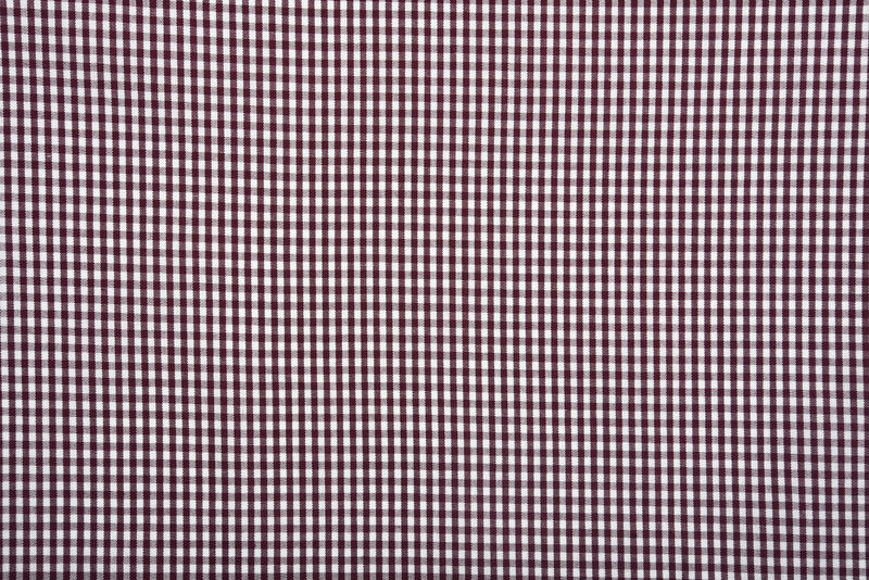 Maroon & White Gingham Shirt