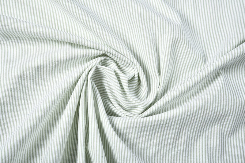 Light Green  Dress Stripes Seersucker
