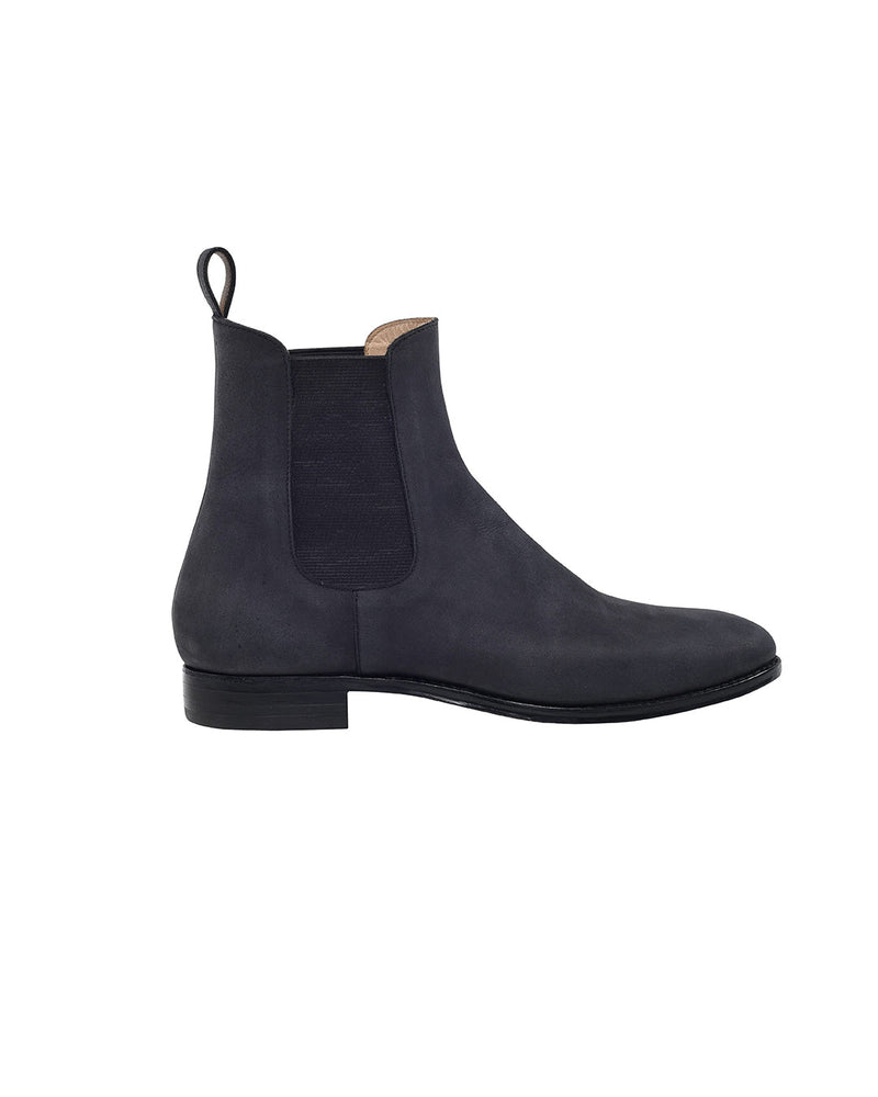 Bottines Chelsea en nubuck noir
