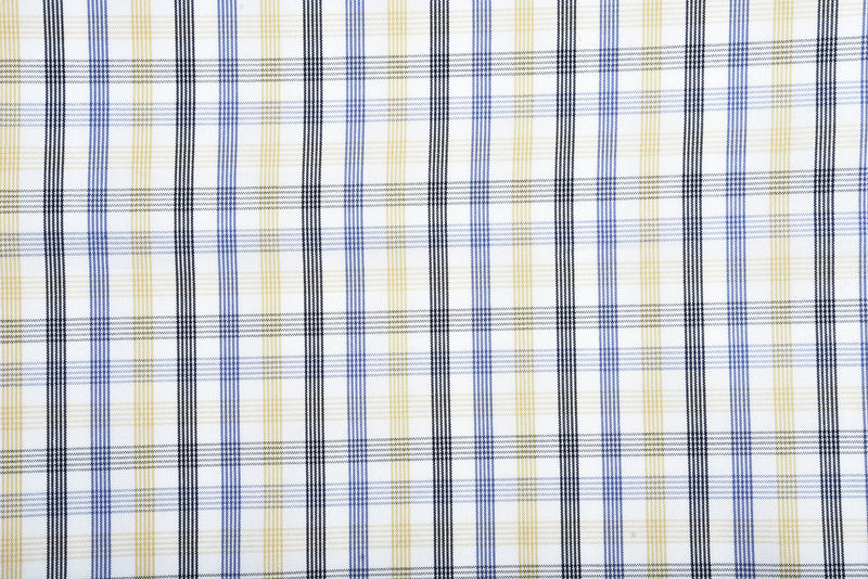 Chemise Patersall bleu et jaune de campagne