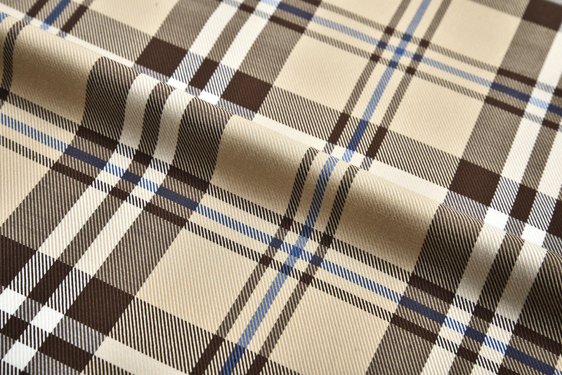 Ikonischer britischer Karo-Twill in Hellbraun