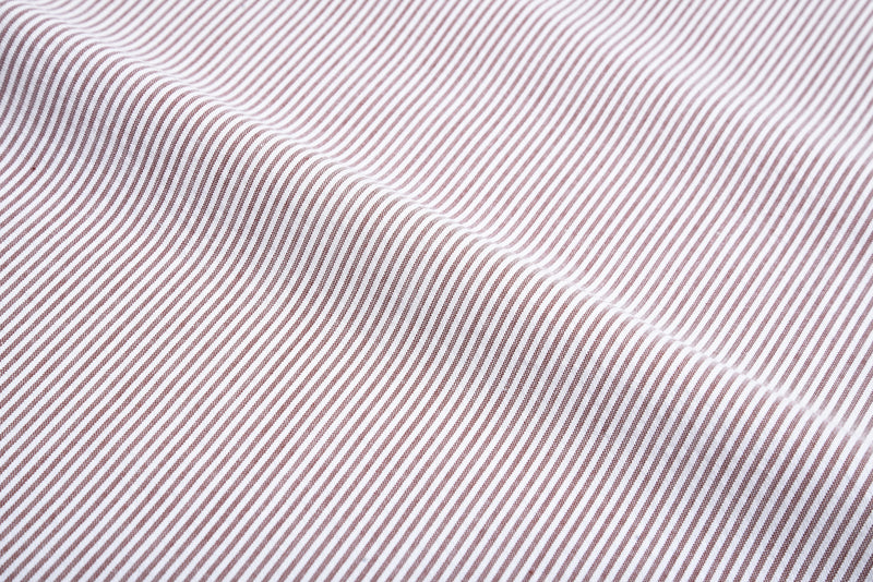 Maroon Dress Stripes Seersucker