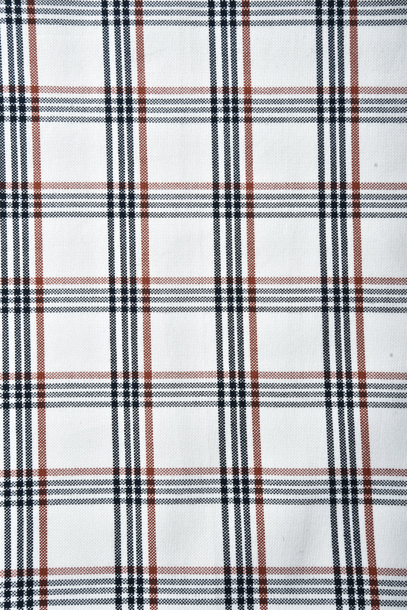 Chemise à carreaux Tattersall rouge marine