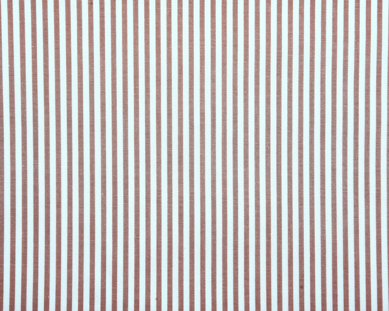 Brown White Candy Stripes Shirt