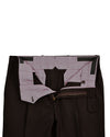 Brown Wool Birdseye Dress Pant