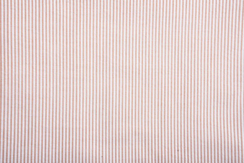 Orange Kleid Streifen Seersucker
