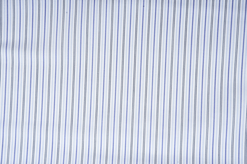 Alumo Light Blue Cornflower and Navy Stripes