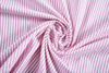 Rayures bonbon rose sur blanc en seersucker