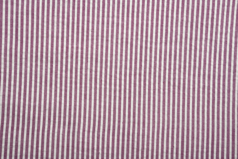 Red Violet  Candy Stripes Seersucker