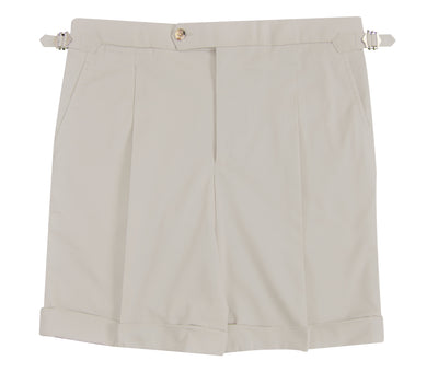 Ivory Twill Shorts