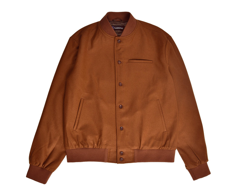 VBC: Hemdjacke aus braunem Flanell aus 100 % Wolle
