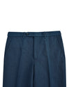 Linen Cotton Canvas: Steel Blue Dress Pant