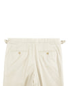 Ivory Cotton Twill Dress Pant