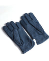 Peccary-Handschuhe – mit Kaschmir gefüttert – Navy