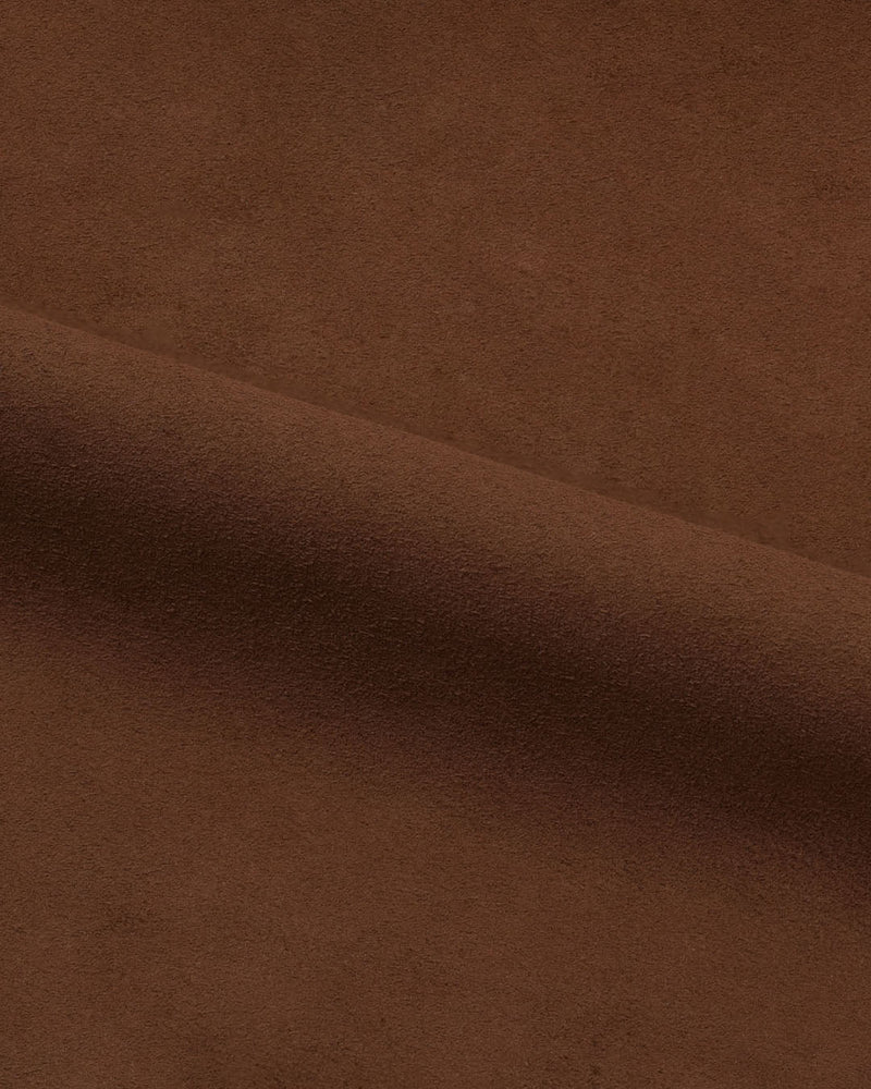 Tan Suede Leather Bomber Jacket