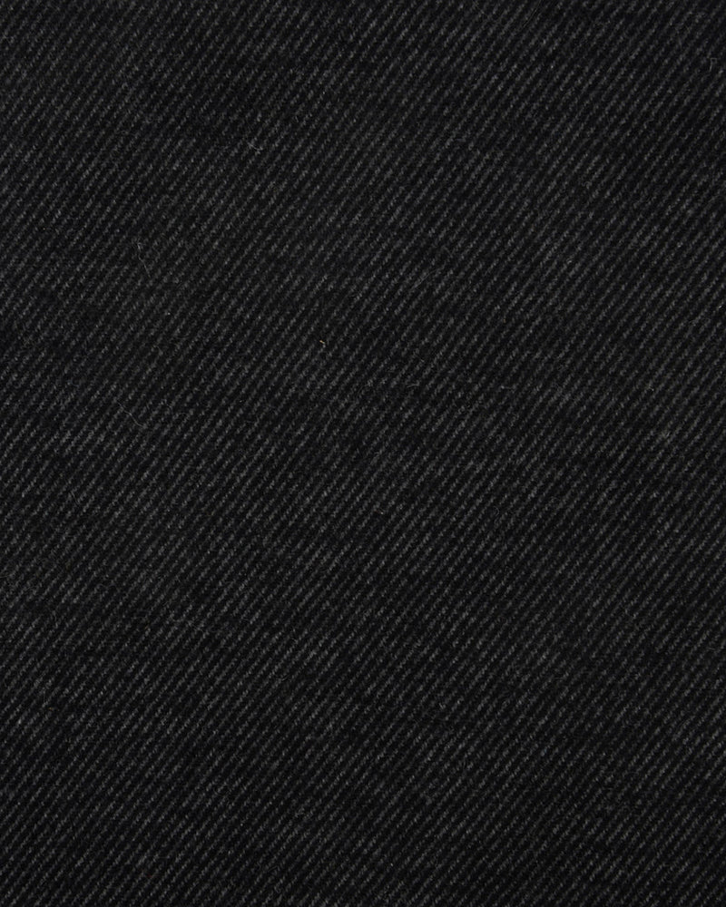 Midnight Grey Cotton Gabardine Twill