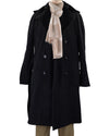 Cashmere Wool Scarf Fade Brown Cream Checks With Self Design