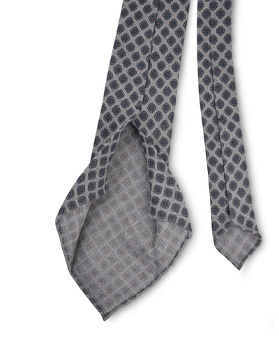 Grey Floral Tie