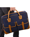 Sac de bureau Luxire Portfolio en cuir et Sashiko
