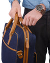 Sac de bureau Luxire Portfolio en cuir et Sashiko