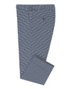 Dugdale Feine Kammgarnhose - Feiner Marineblauer Hahnentritt