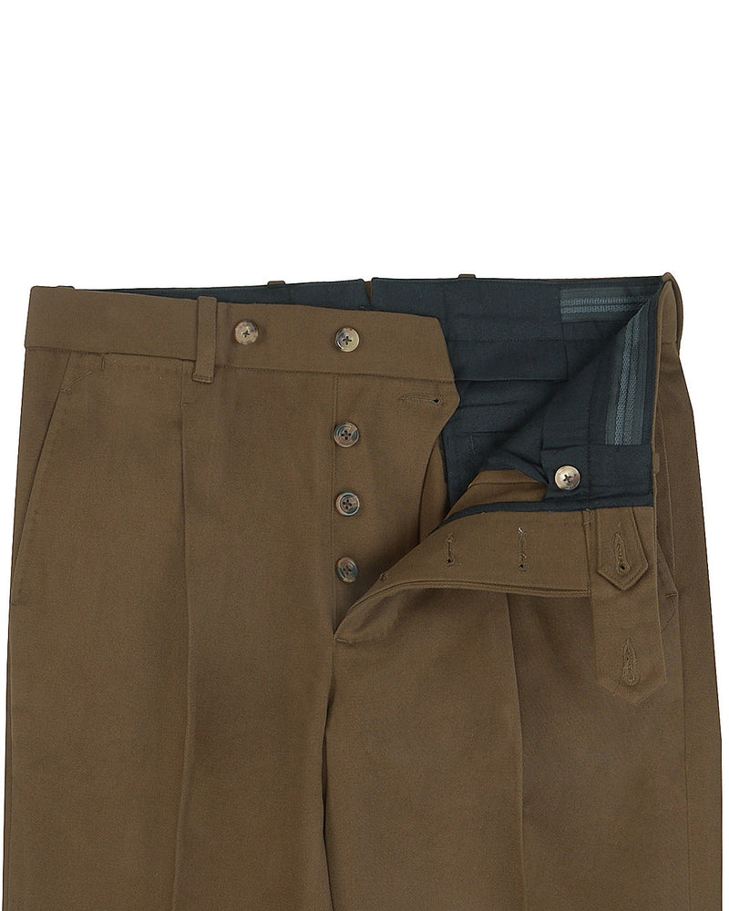Dacota Soft dunkelbraune Stretch-Twill-Hose